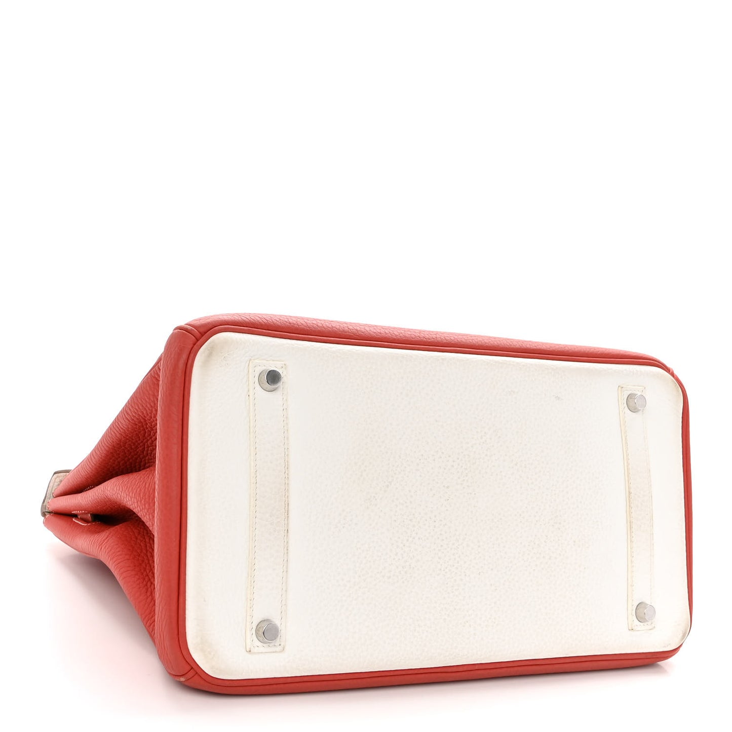 Taurillon Clemence Eclat Birkin 35 Sanguine White