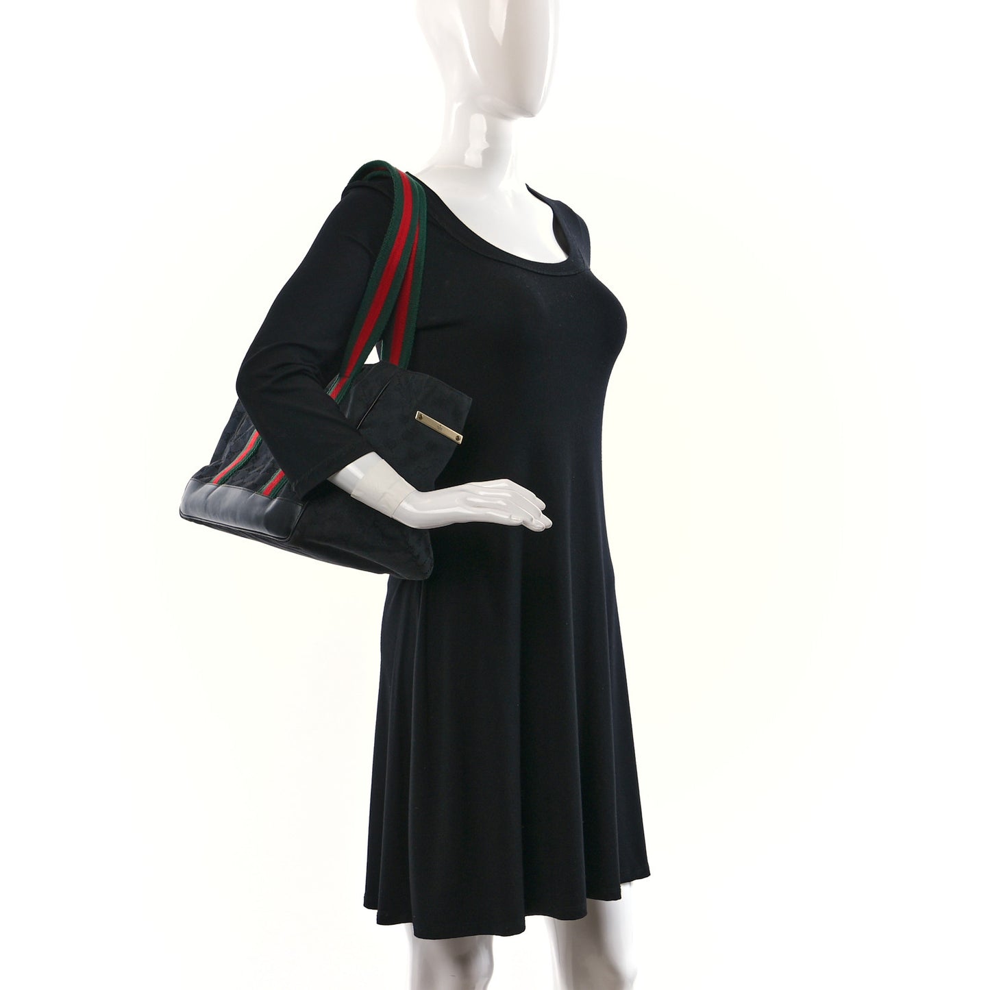 Monogram Web Dog Carrier Black