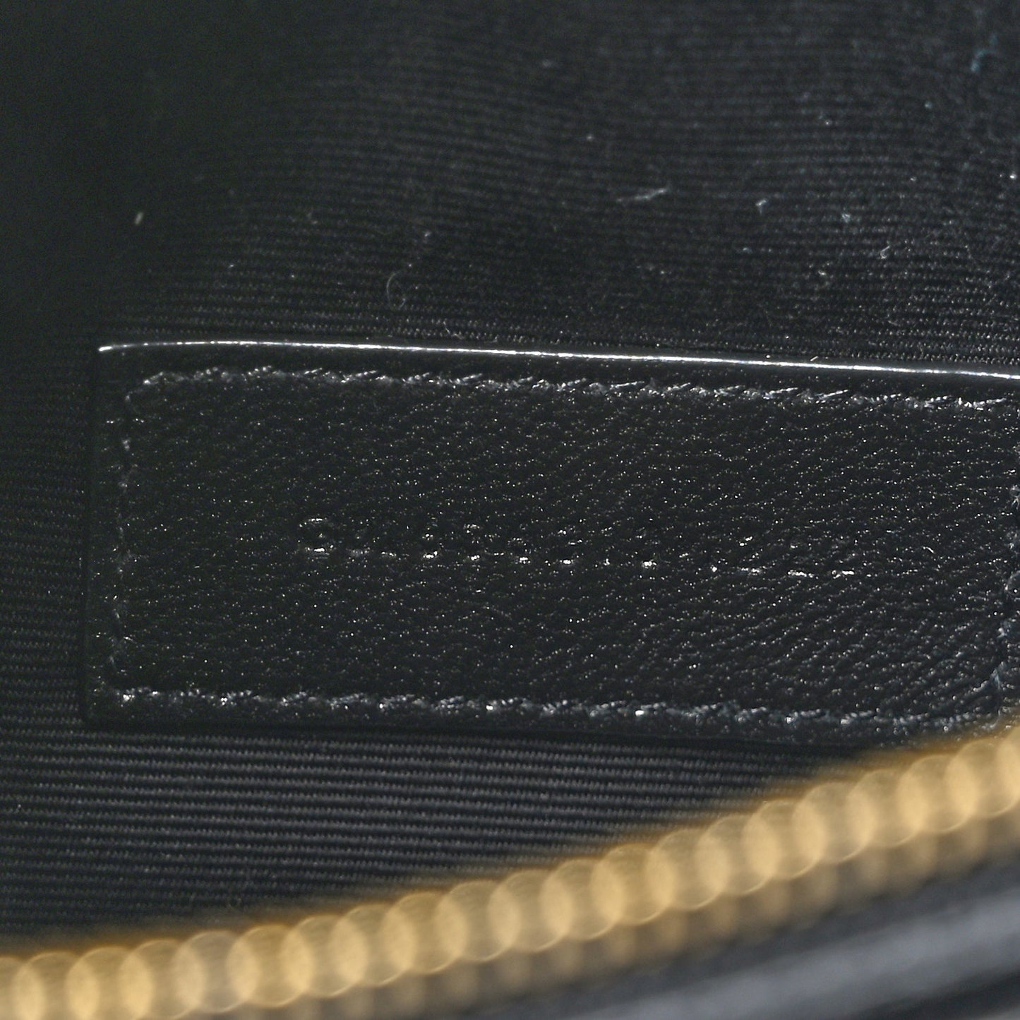 Grain De Poudre Chevron Monogram Large Bill Pouch Black
