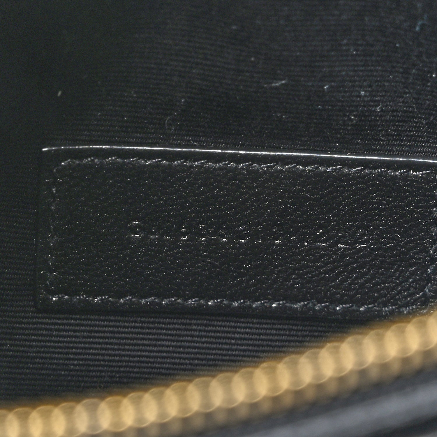 Saint Laurent Grain De Poudre Chevron Monogram Large Bill Pouch Black 7 of 7