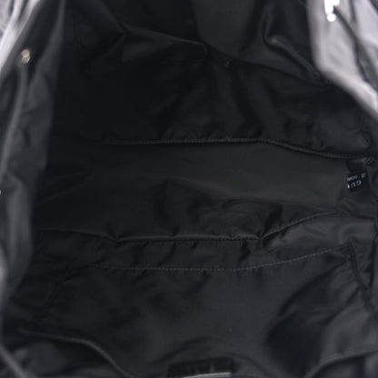 Gucci Nylon Monogram Medium Light Single Buckle Backpack Black 5 of 10
