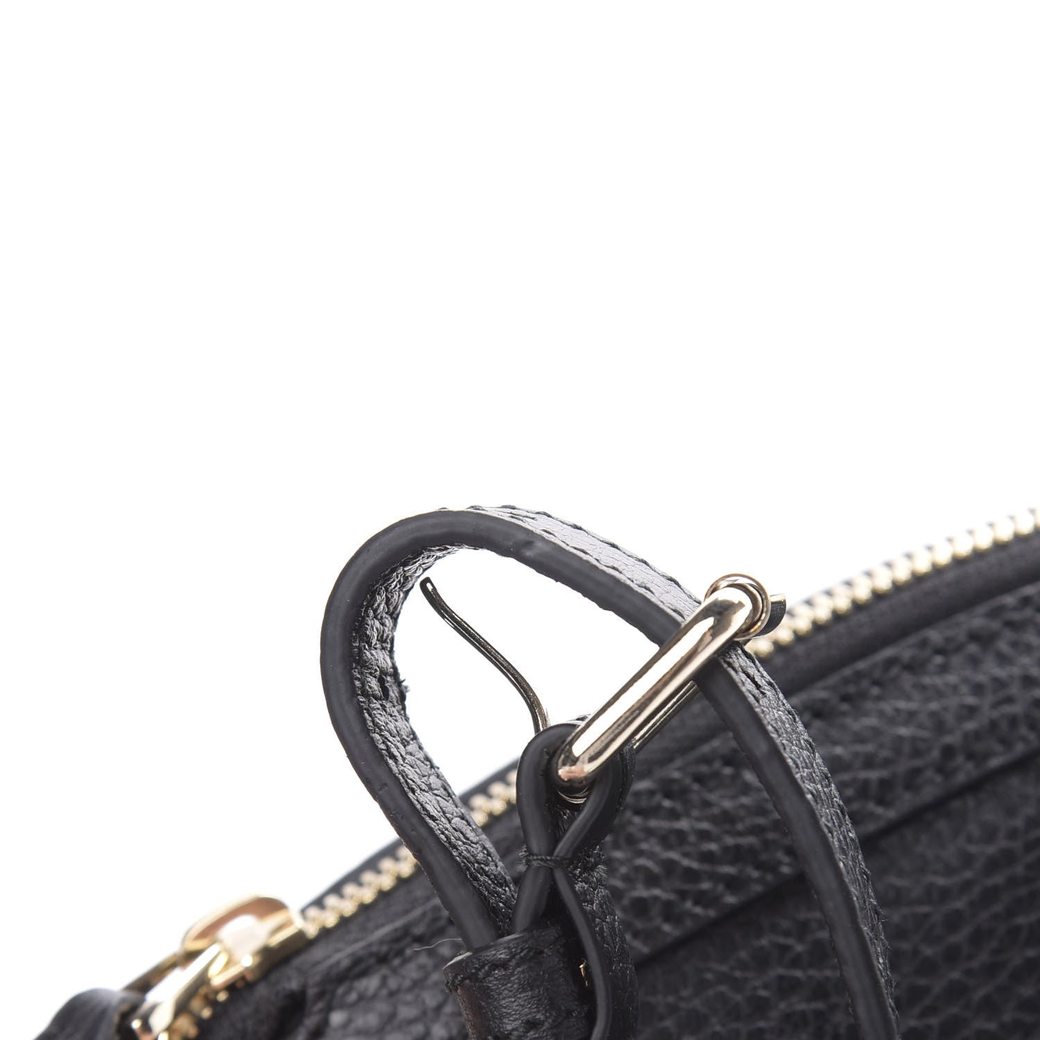 Gucci Dollar Calfskin GG Charm Dome Satchel Black 10 of 11