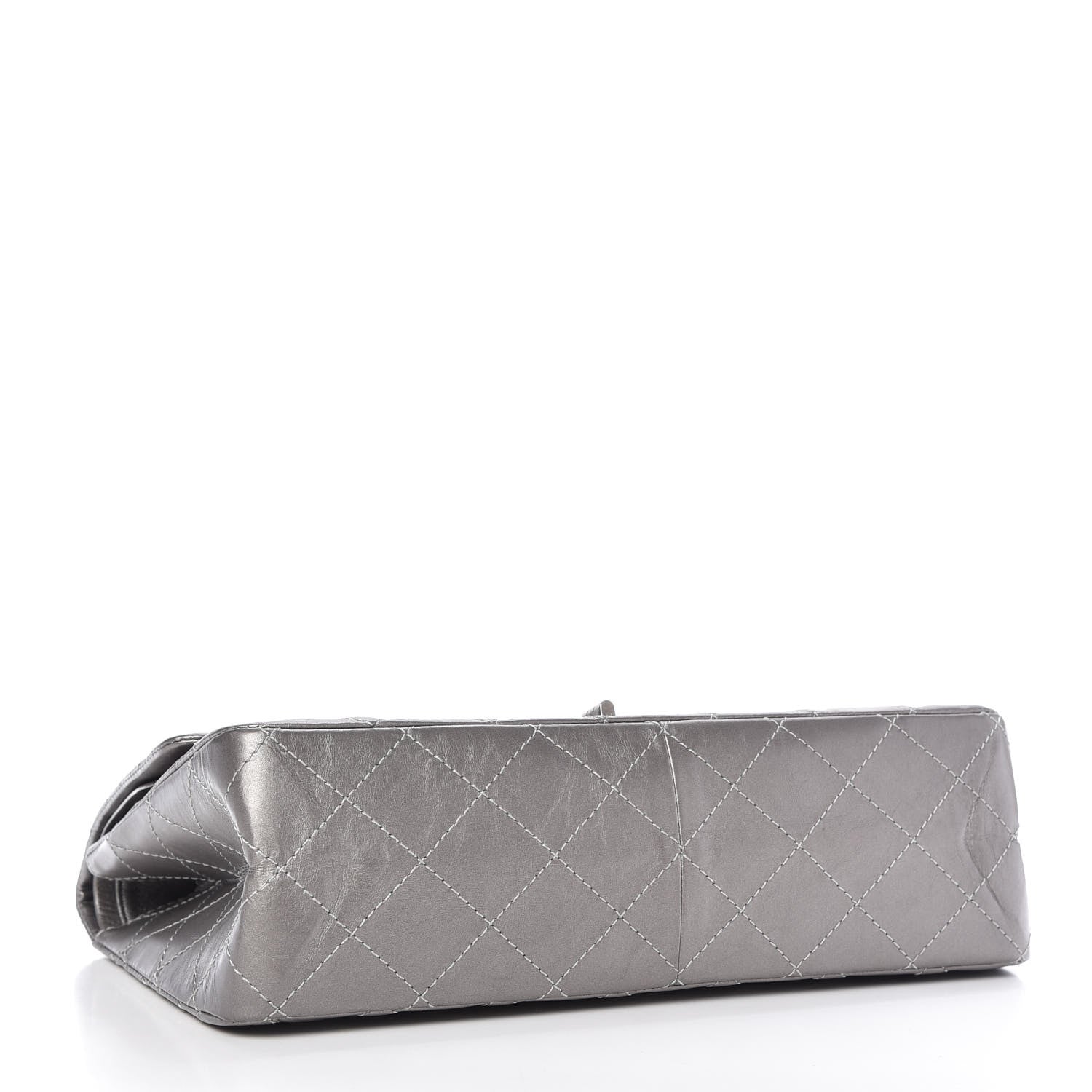 Chanel Metallic Aged Calfskin Quilted 2.55 Reissue 227 Flap Grey 4 of 10