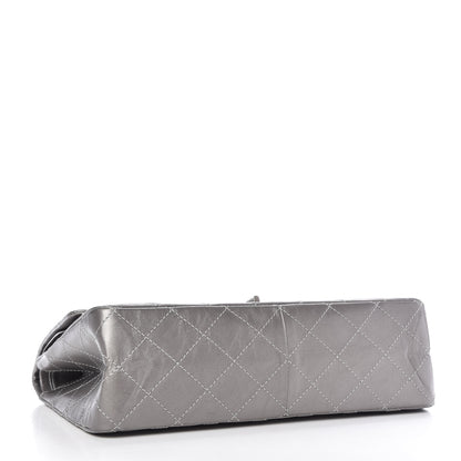 Chanel Metallic Aged Calfskin Quilted 2.55 Reissue 227 Flap Grey 4 of 10