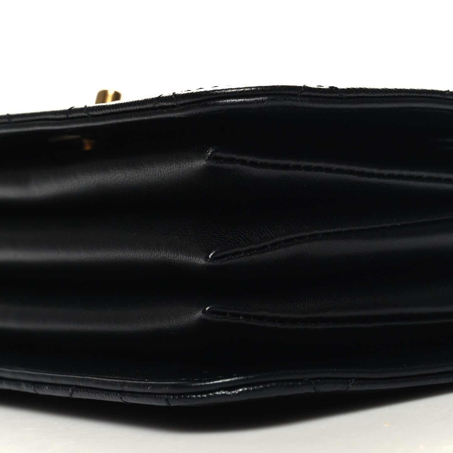 Caviar Quilted Mini Top Handle Flap Black