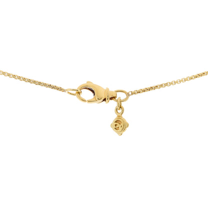 David Yurman 18K Yellow Gold Citrine 7mm Infinity Pendant Necklace 3 of 4