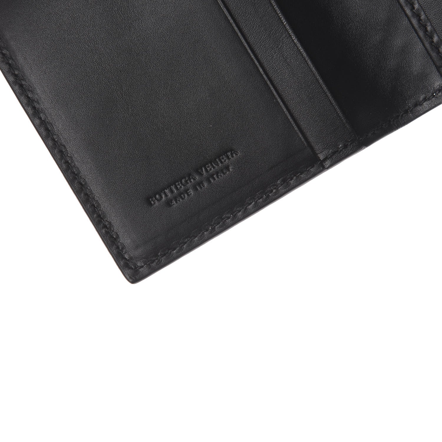 Bottega Veneta Nappa Intrecciato Bi-Fold Card Holder Atlantic 5 of 5