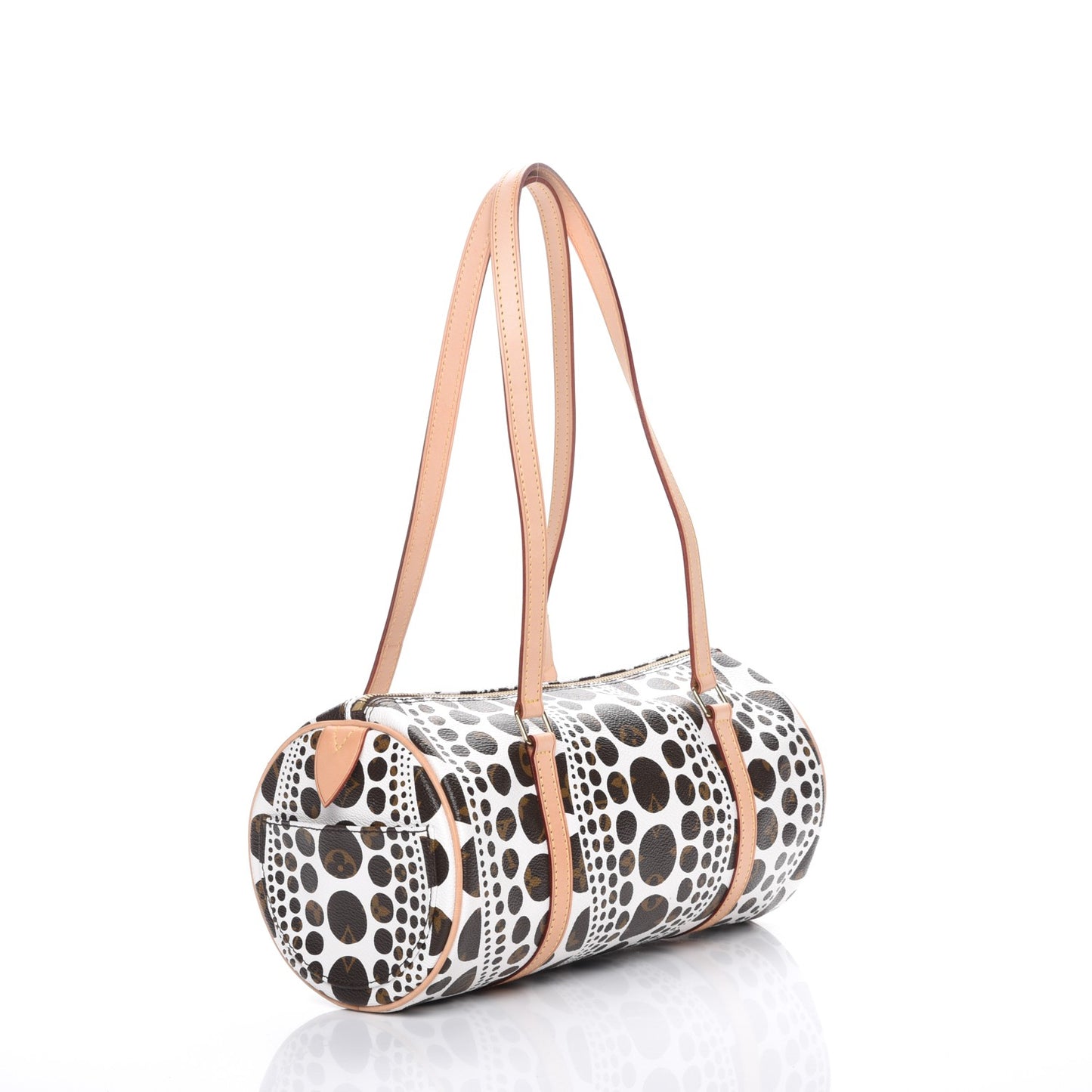 Monogram Kusama Pumpkin Dots Papillon 30 White