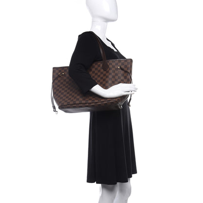 Louis Vuitton Damier Ebene Neo Neverfull MM Rose Ballerine 2 of 6