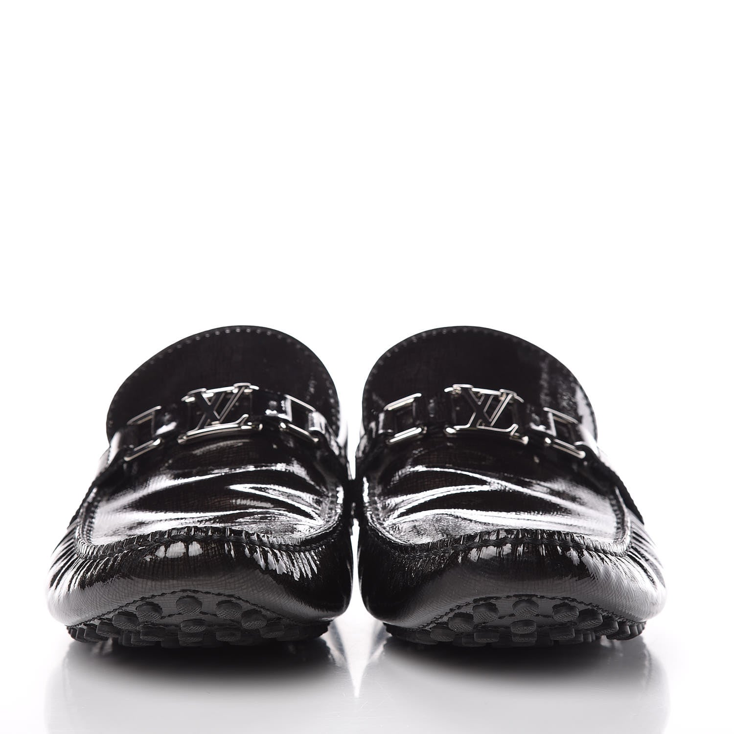 Louis Vuitton Patent Taiga Monte Carlo Moccasin Loafers 13 Black 2 of 10