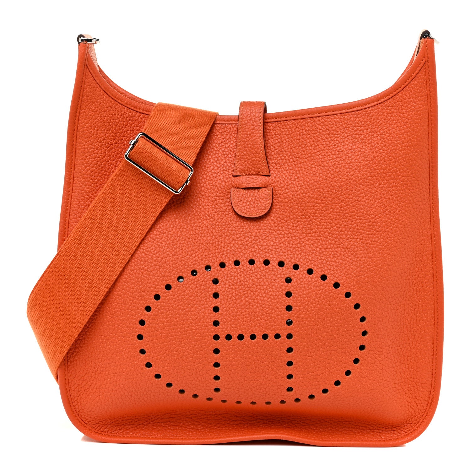 Hermes Taurillon Clemence Evelyne III GM Feu 1 of 9