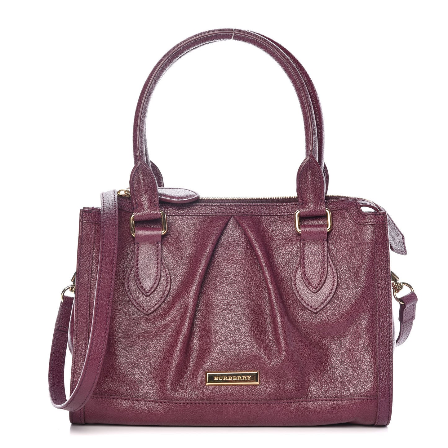 Grainy Calfskin Pilgrim Satchel
