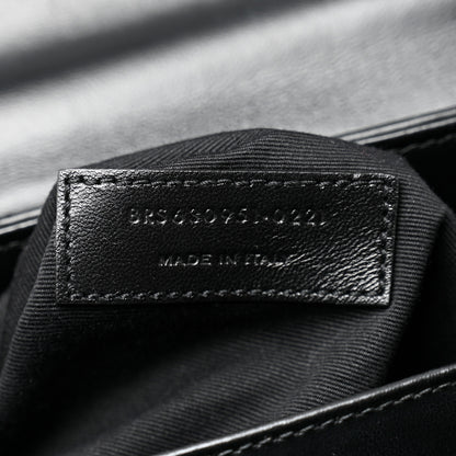 Saint Laurent Calfskin Y Quilted Monogram Monochrome Toy Loulou Crossbody Bag Black 7 of 11
