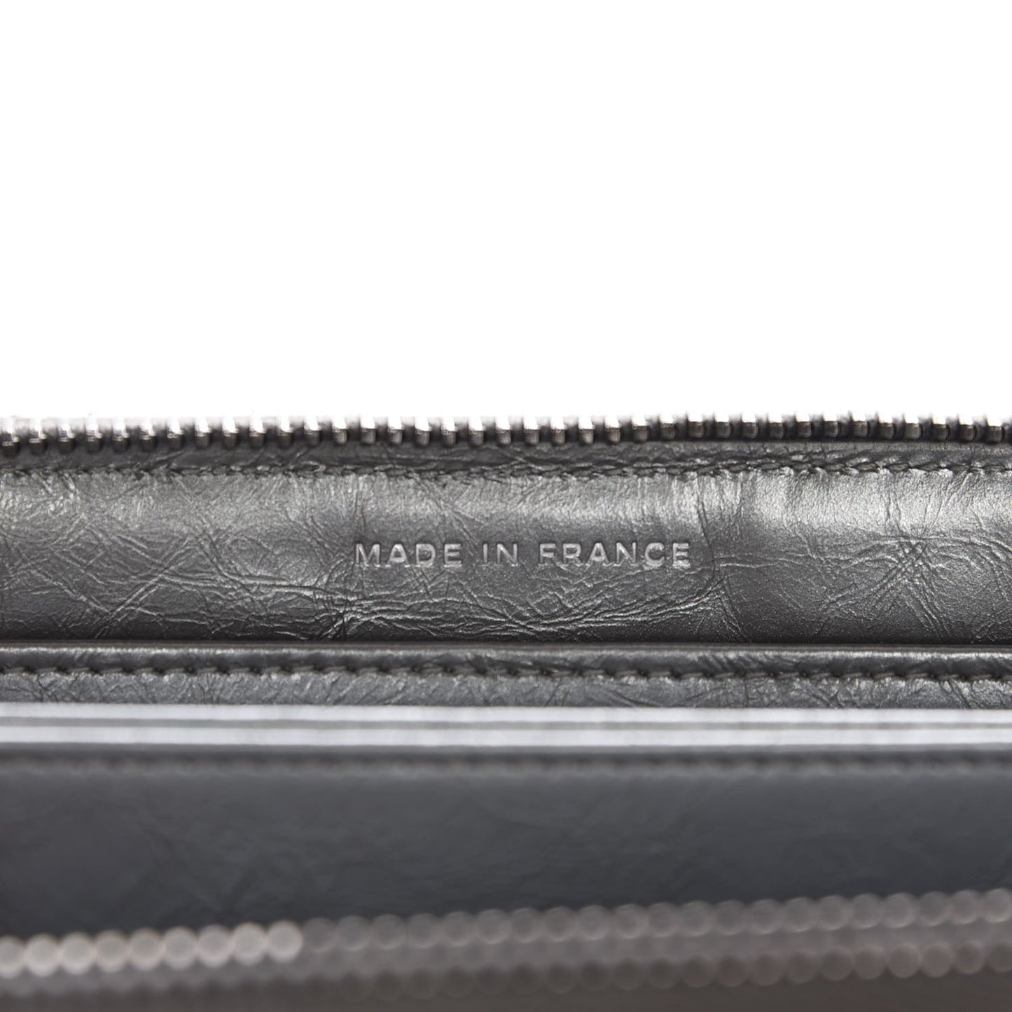 Metallic Calfskin Quilted Boy Chain Large Gusset Zip Around Wallet Silver