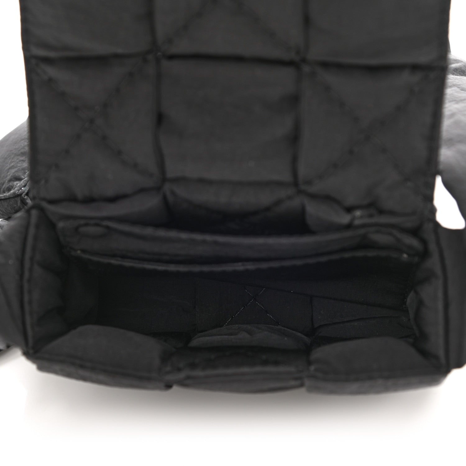 Bottega Veneta Nylon Intrecciato Mini Padded Tech Candy Cassette Bag Black 5 of 10