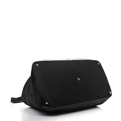Gucci Nylon Monogram Travel Hobo Black 3 of 6
