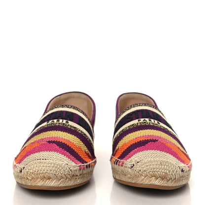 Christian Dior Cotton Embroidered Patchwork Granville Espadrille 40 Multicolor 2 of 8