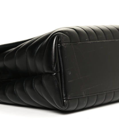 Saint Laurent Calfskin Y Quilted Monogram Medium Loulou Chain Satchel Black 10 of 13