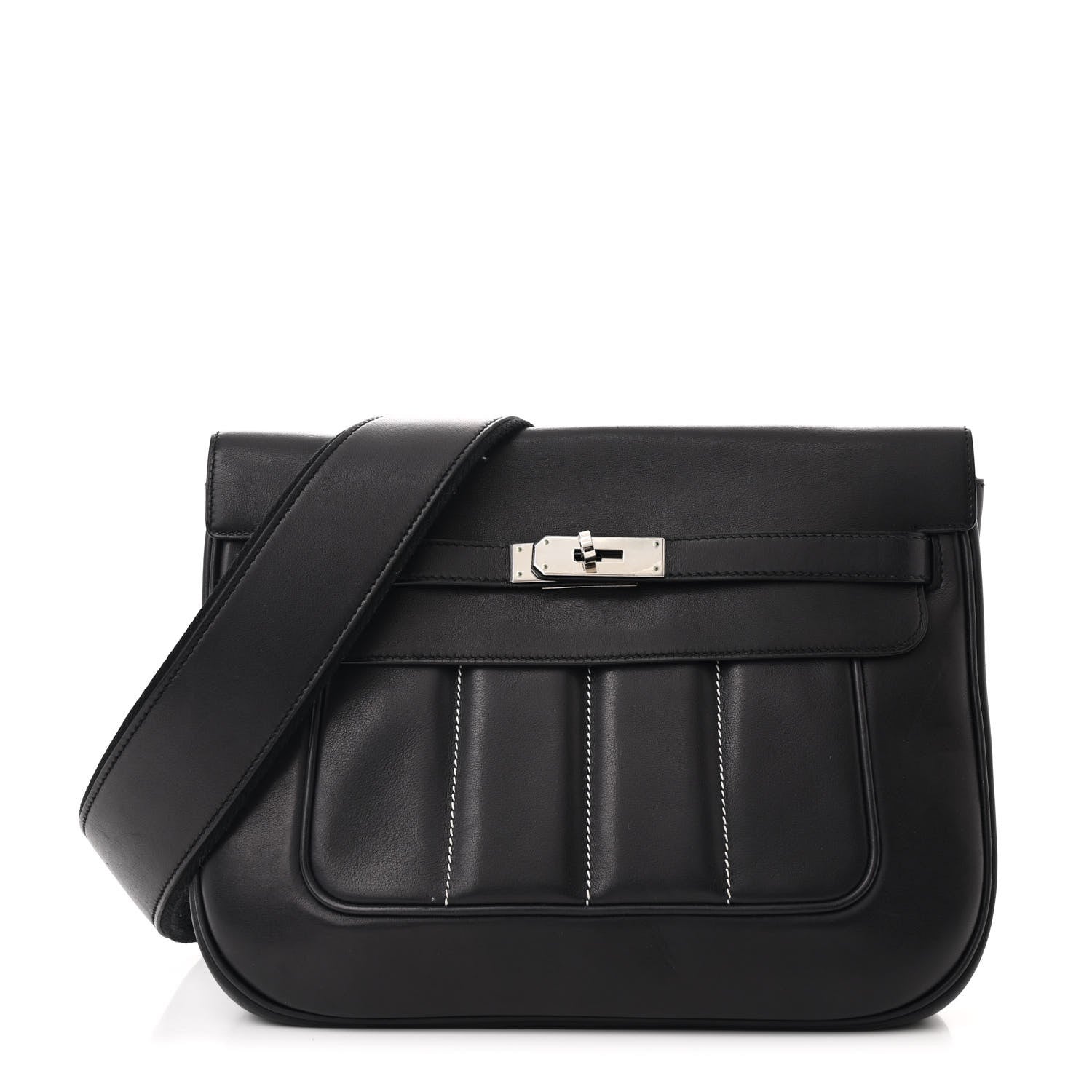 Hermes Veau Swift Sac Berline 28 Black 1 of 10