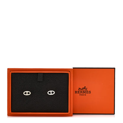 Hermes Sterling Silver TPM Farandole Earrings 6 of 6