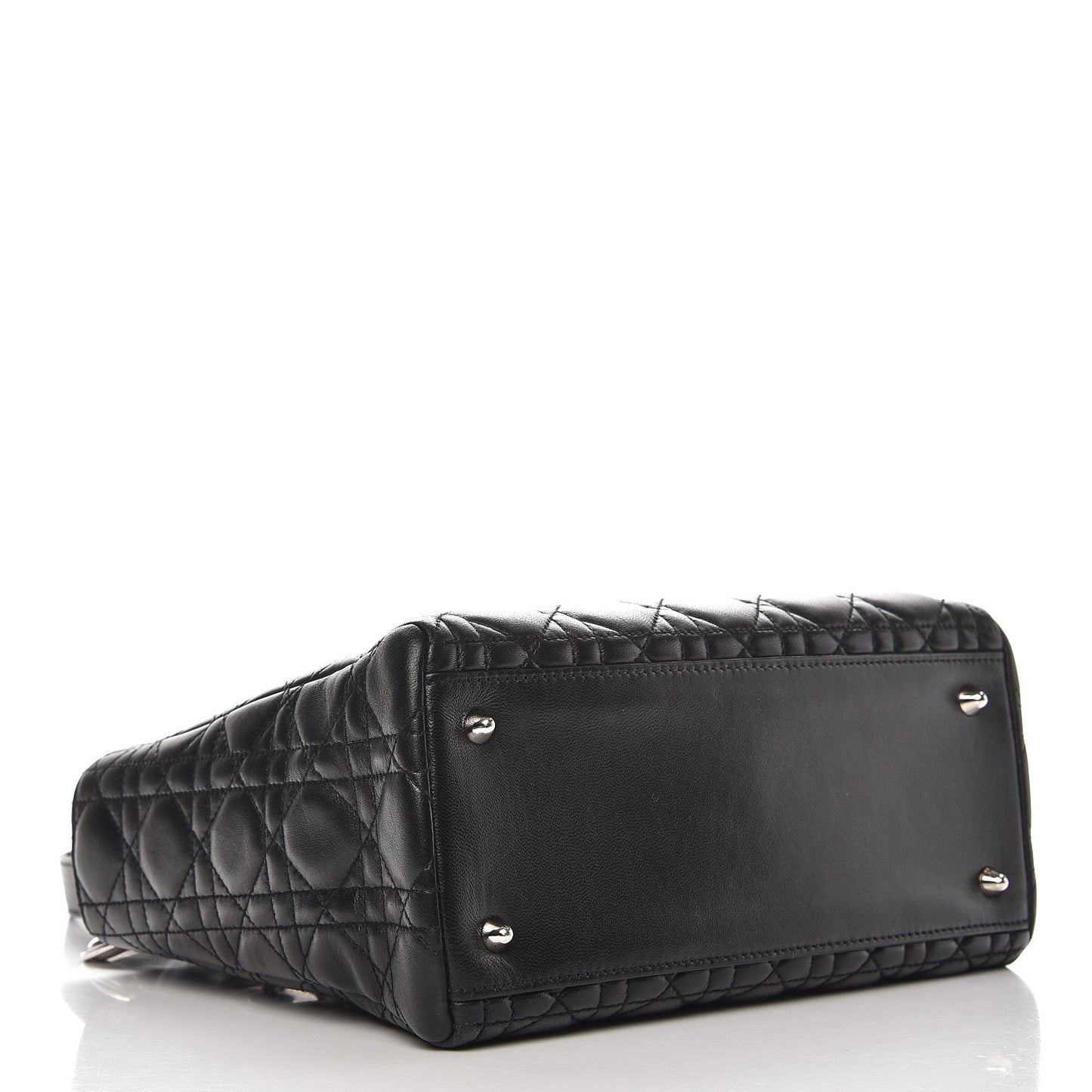 Lambskin Cannage Medium Lady Dior Black