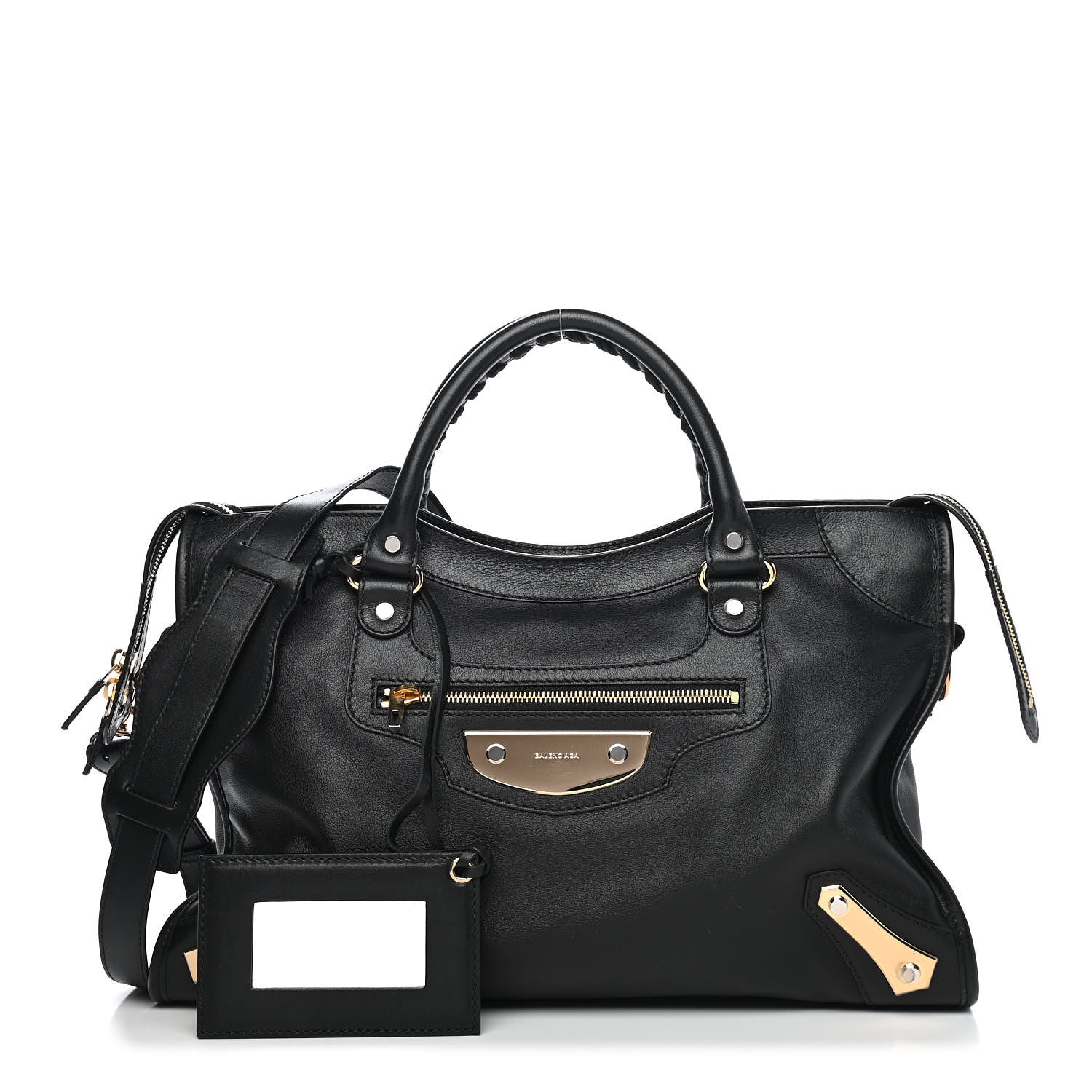 Balenciaga Veau Amp Plate Gold Hardware City Black 1 of 10