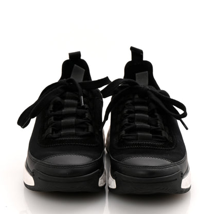 Chanel Velvet Calfskin Mixed Fibers CC Sneakers 36 Black 3 of 10