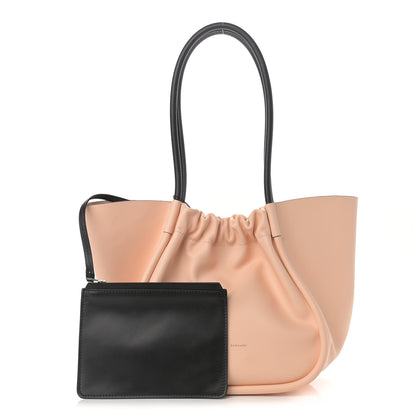 Proenza Schouler Calfskin Large Ruched Tote Peach 1 of 13