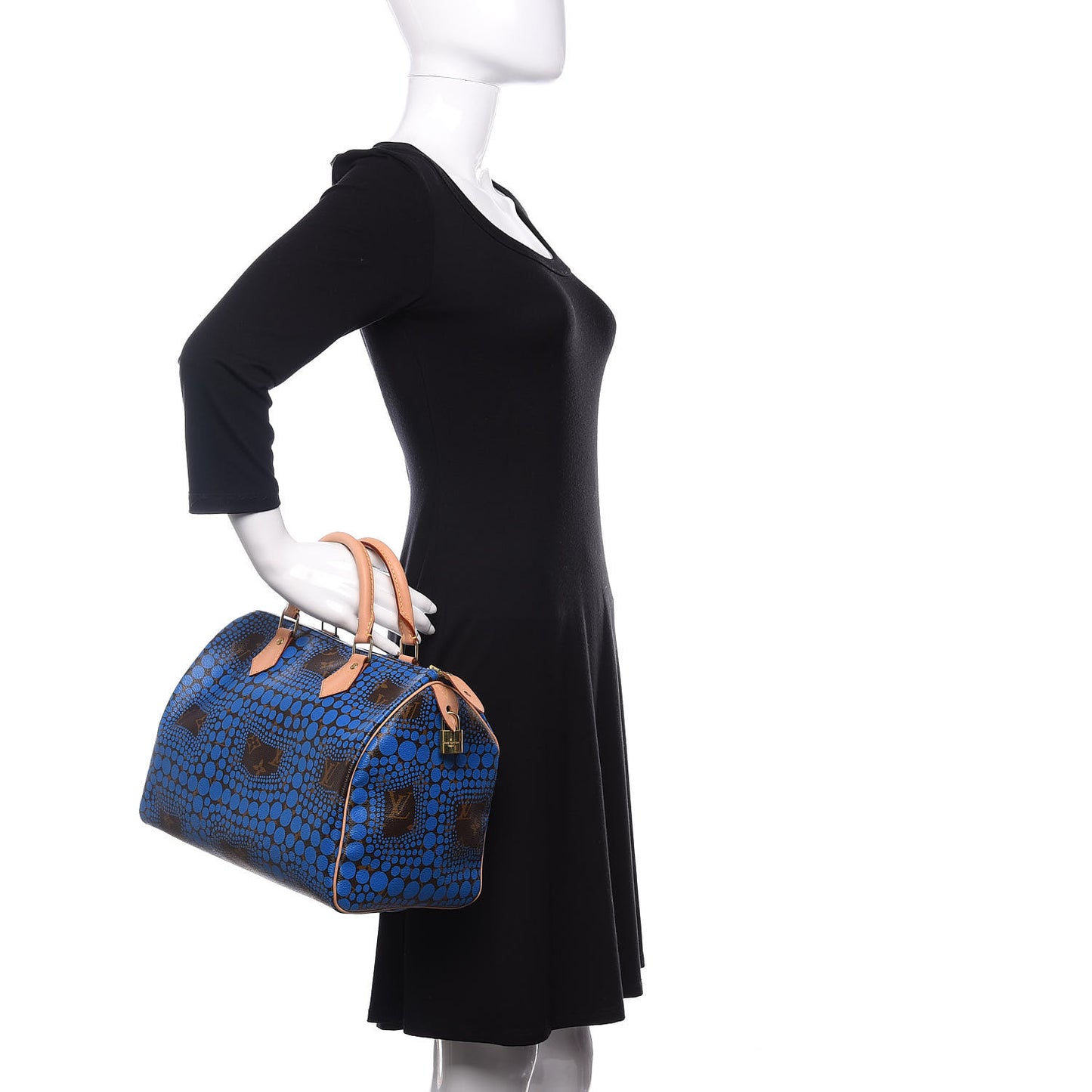 Monogram Kusama Town Speedy 30 Blue