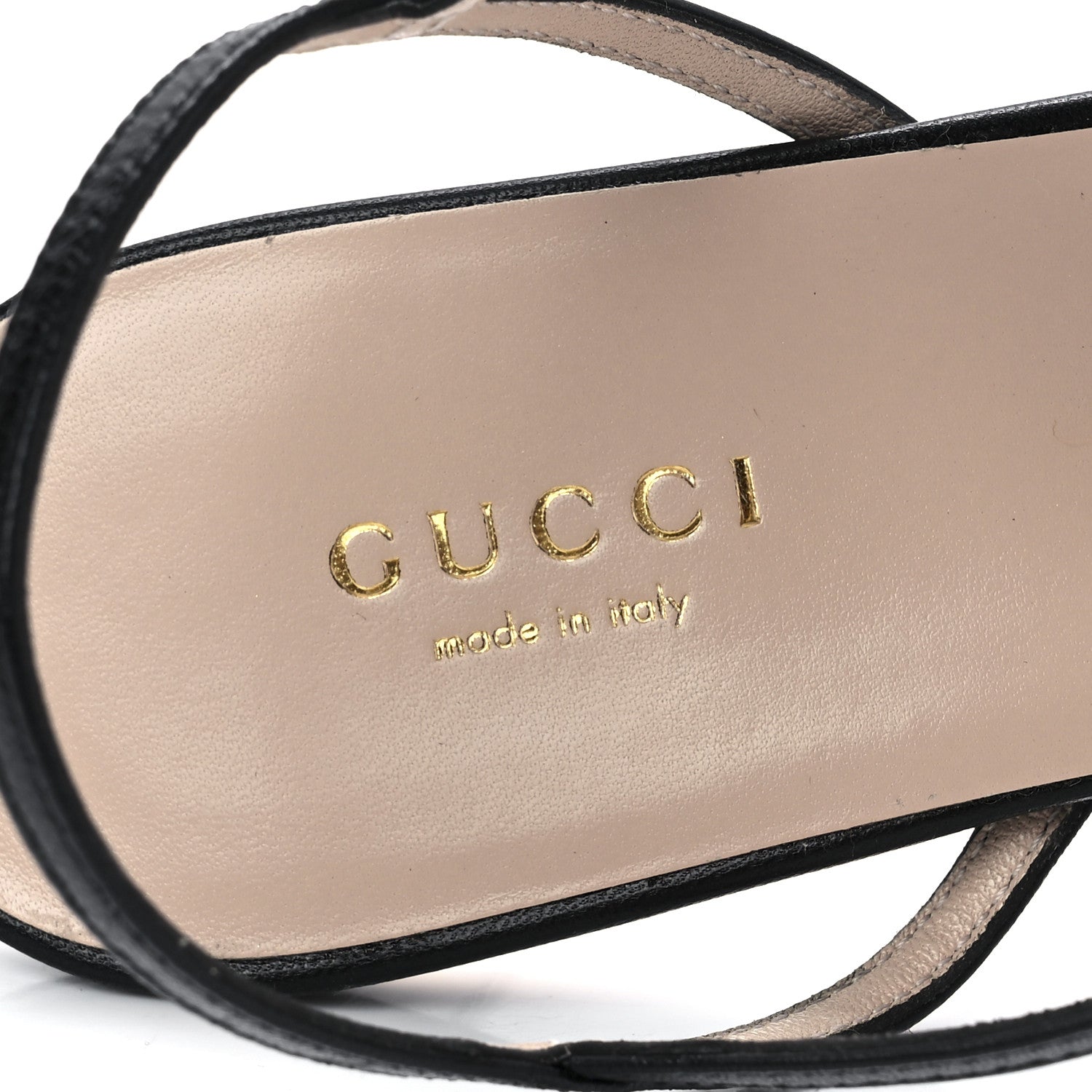 Gucci Malaga Kid Blondie 85mm Slingback Sandals 39 Black 7 of 9