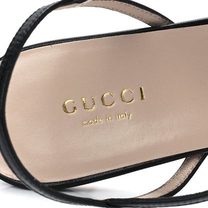 Gucci Malaga Kid Blondie 85mm Slingback Sandals 39 Black 7 of 9