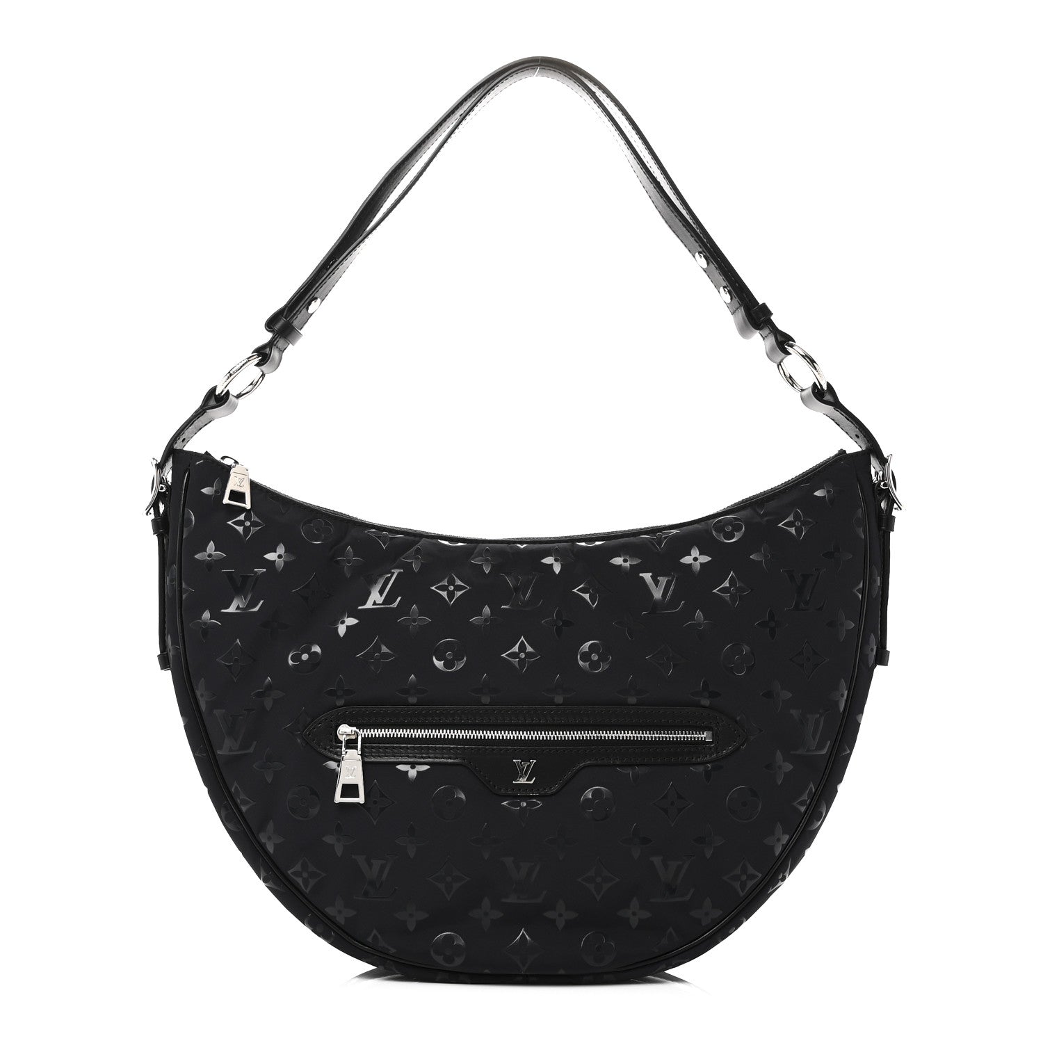 Louis Vuitton Nylon Monogram Loop Pocket Hobo Polar Night 1 of 9