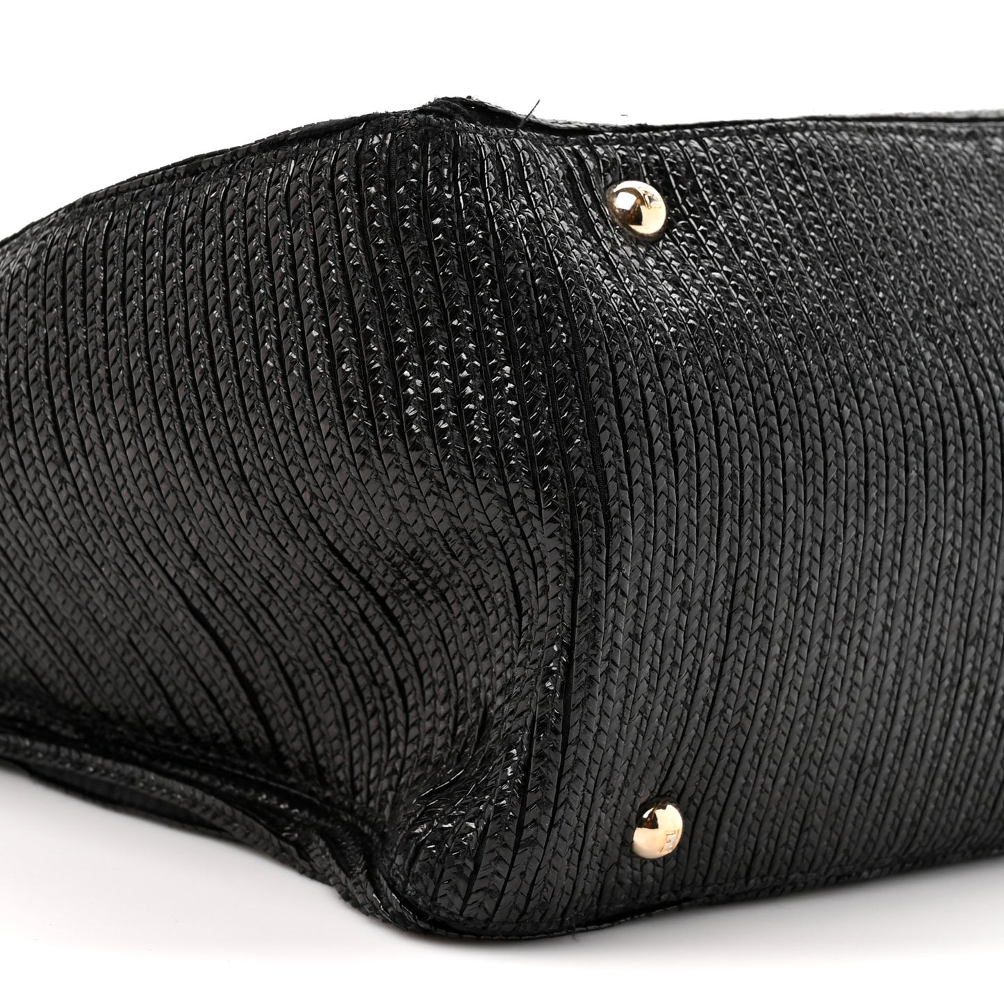 Raffia Twins Tote Black