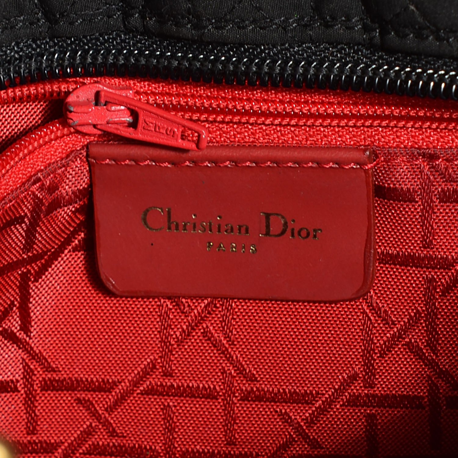 Christian Dior Nylon Cannage Medium Lady Dior Black 6 of 8