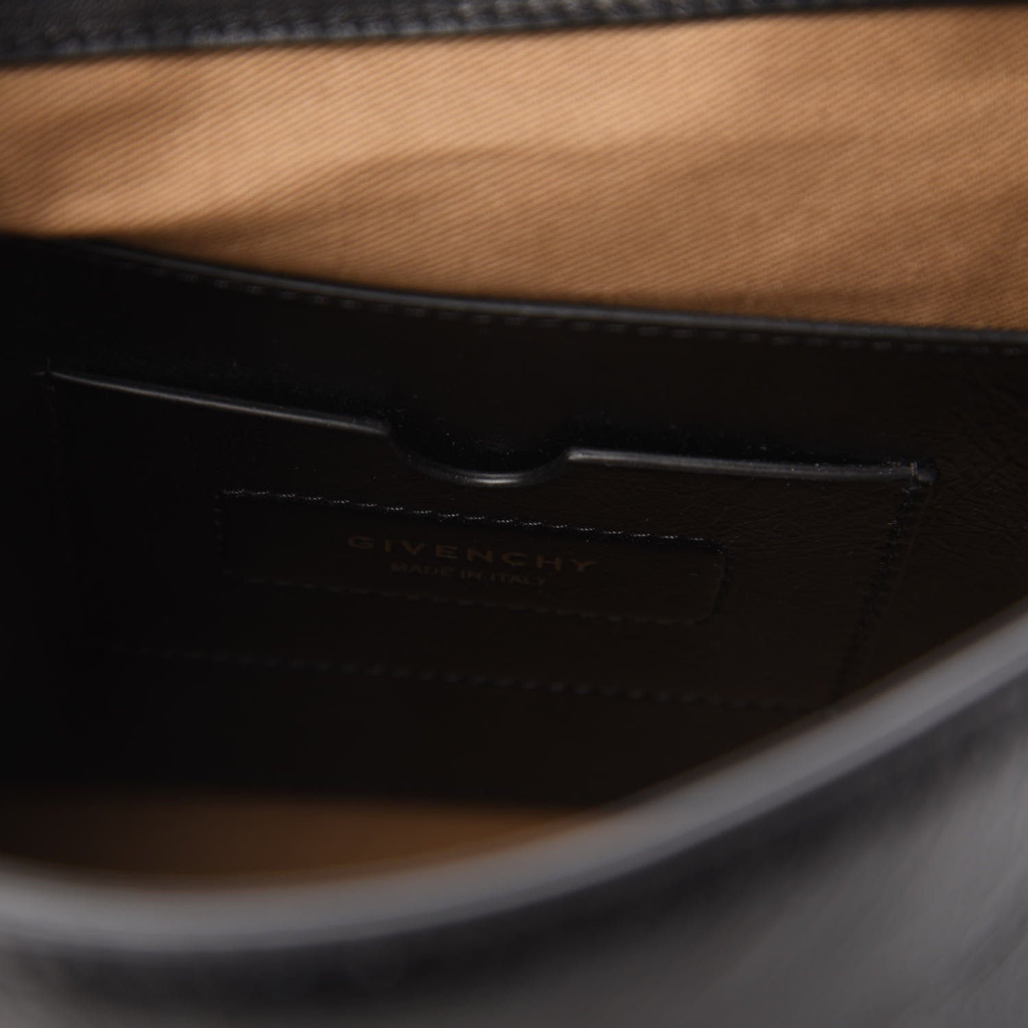 Givenchy Creased Patent Calfskin Medium ID Flap Black 8 of 9