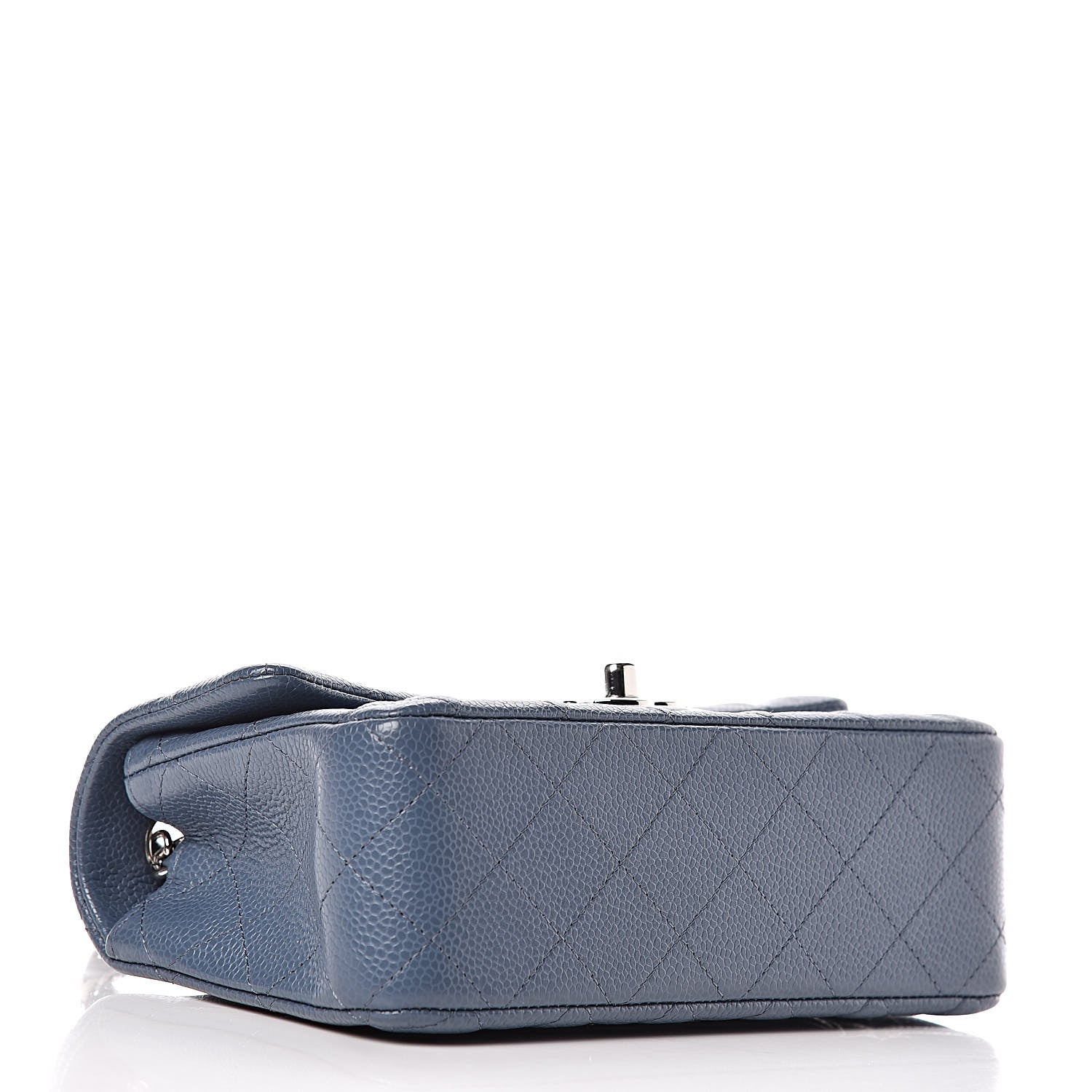 Chanel Caviar Quilted Mini Rectangular Flap Blue 4 of 10