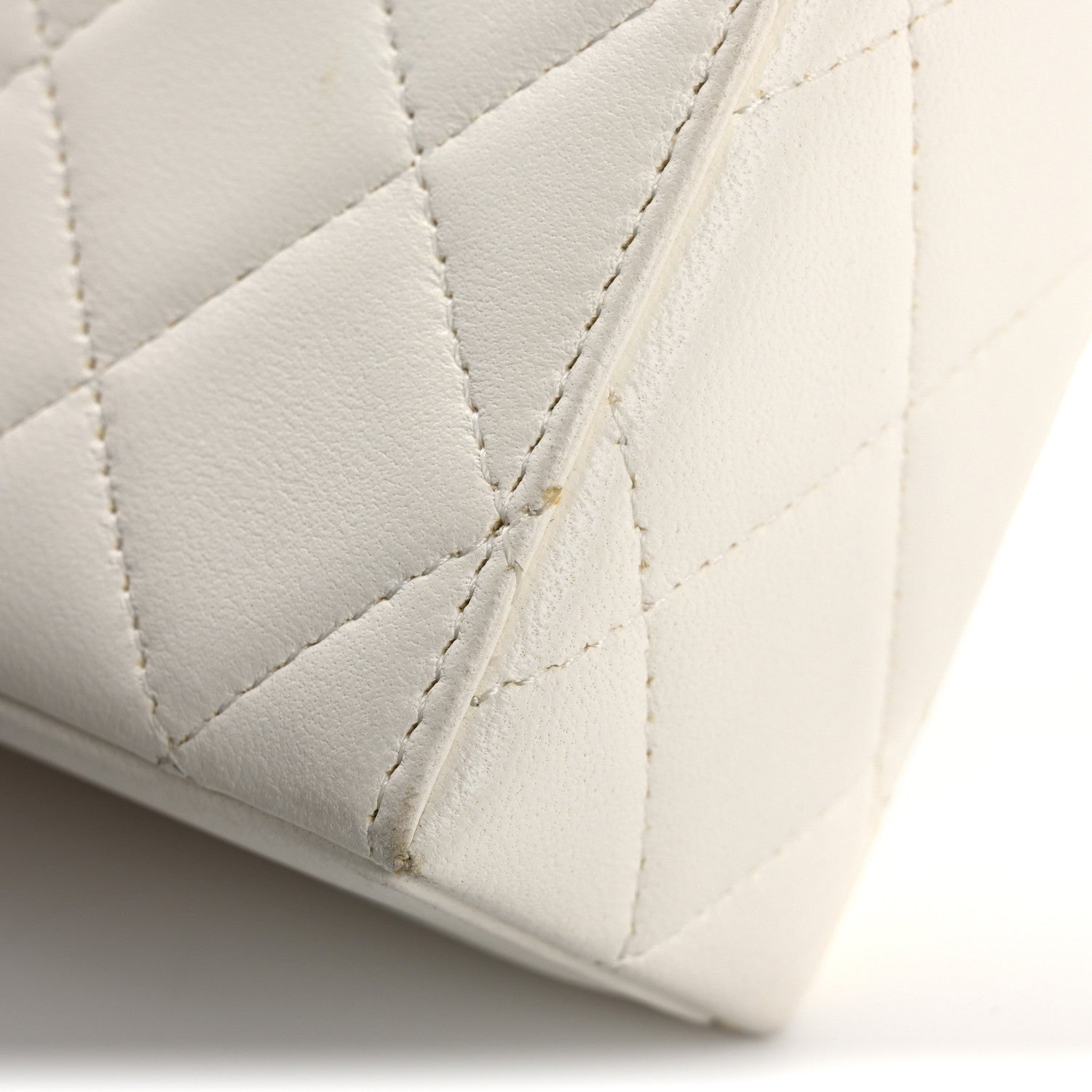 Chanel Lambskin Quilted Small Box With Chain White 16 of 16