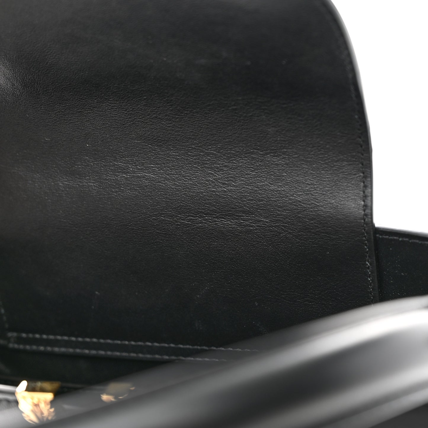 Vitello Virtus Top Handle Shoulder Bag Black