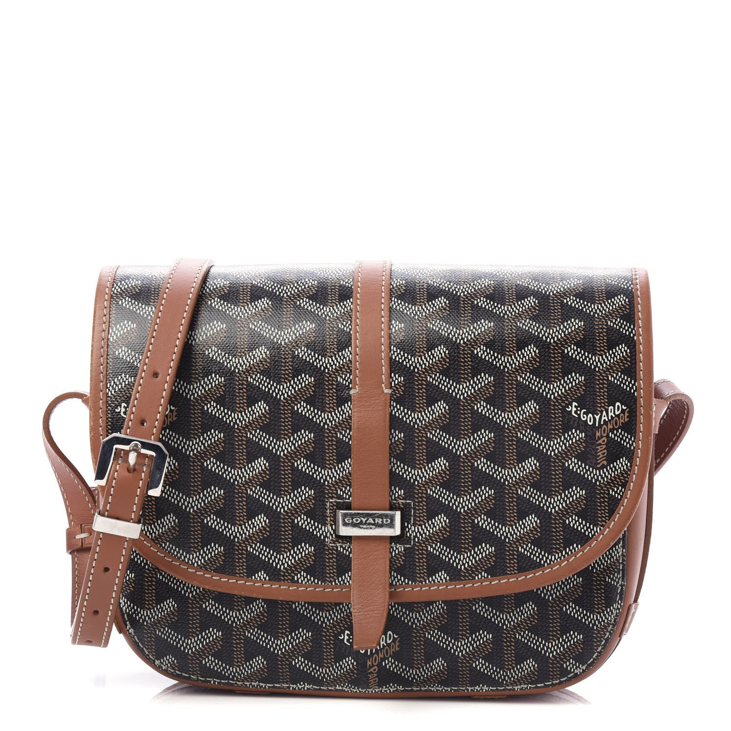 Goyard Goyardine Belvedere II PM Messenger Bag Black Gold 1 of 13