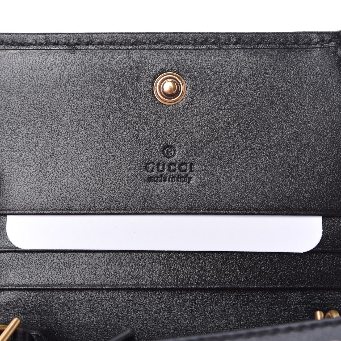 Calfskin Matelasse GG Marmont Mini Wallet On Chain Black