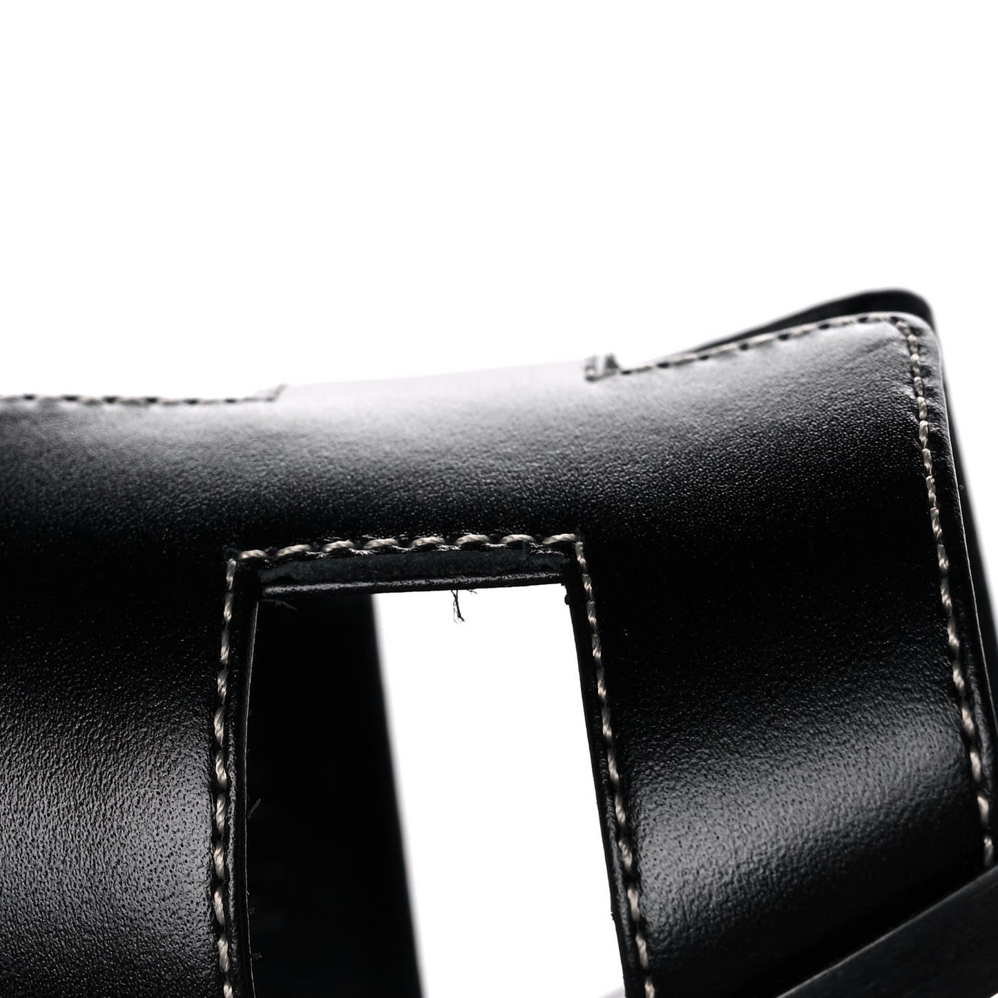 Box Calfskin Oran Sandals 35.5 Black