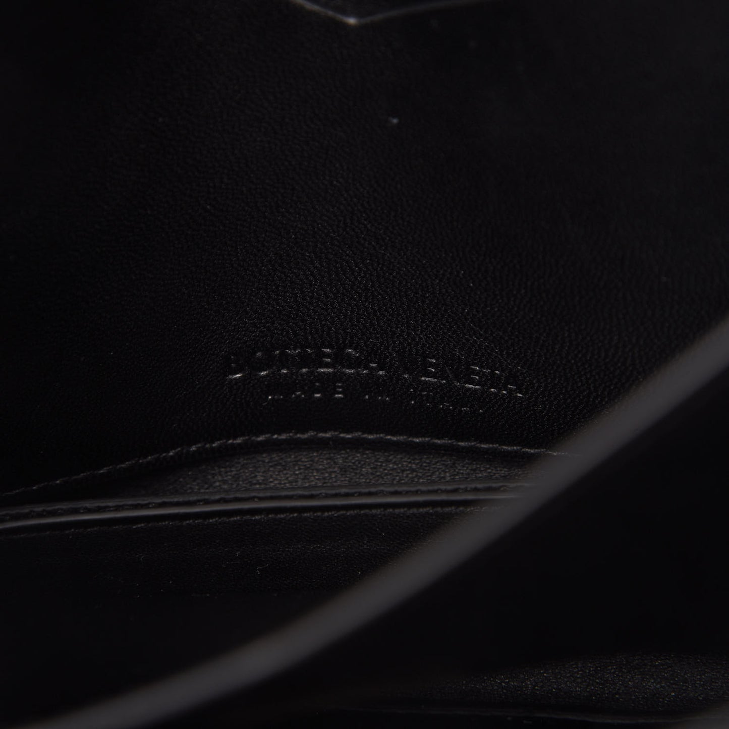 Calfskin Mount Envelope Bag Black