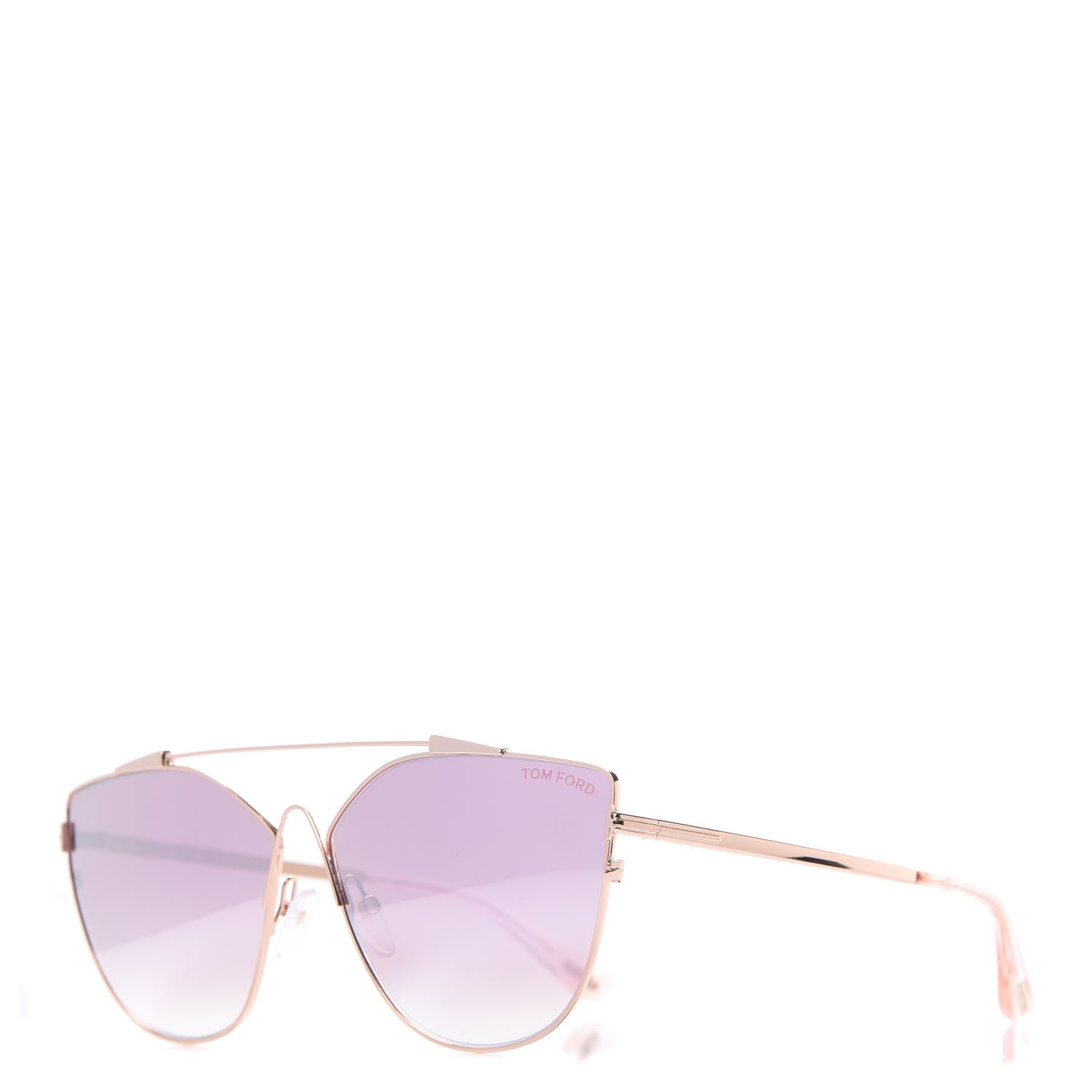 Tom Ford Jacquelyn 02 Aviator Sunglasses TF563 Rose Gold 1 of 8