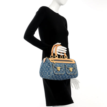 Louis Vuitton Monogram Denim Neo Speedy Blue 2 of 7