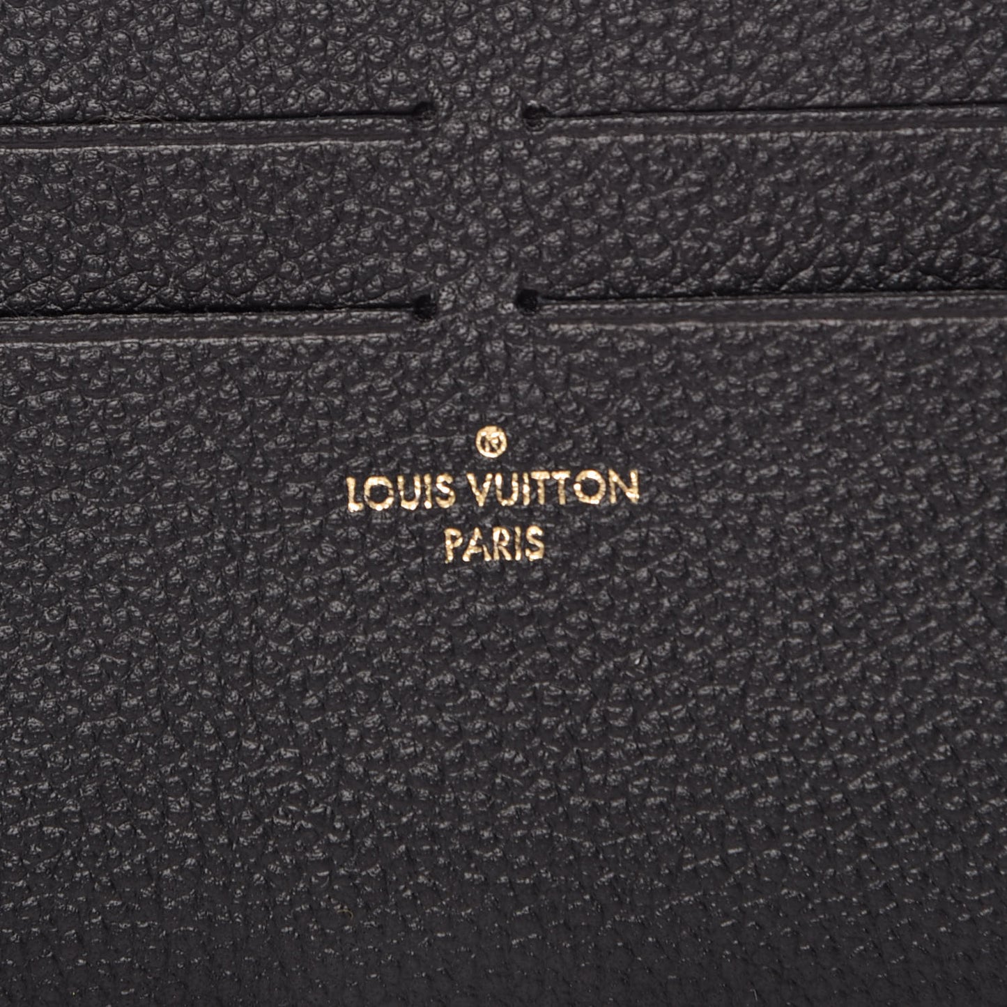 Calfskin Felicie Chain Wallet Card Holder Insert Black