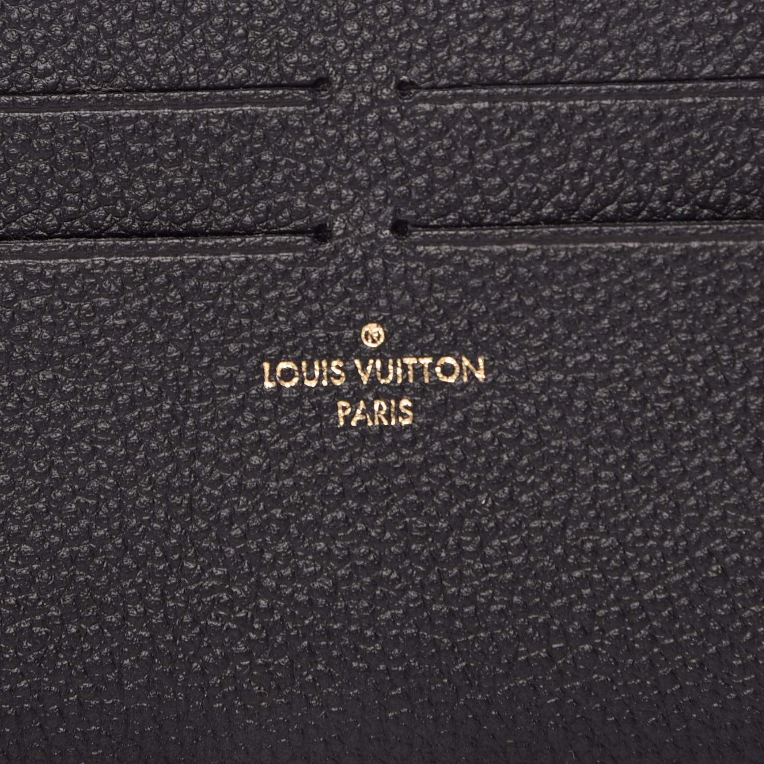 Louis Vuitton Calfskin Felicie Chain Wallet Card Holder Insert Black 6 of 9