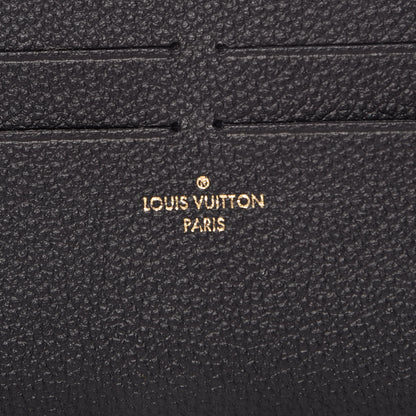 Louis Vuitton Calfskin Felicie Chain Wallet Card Holder Insert Black 6 of 9