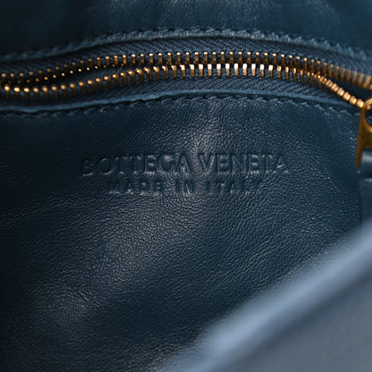 Bottega Veneta Grained Calfskin Maxi Intrecciato Cassette Crossbody Bag Deep Blue 6 of 9