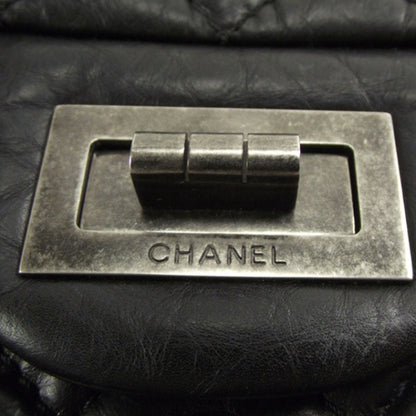 Chanel Distressed Leather Reissue XL Maxi Flap Black 6 of 10