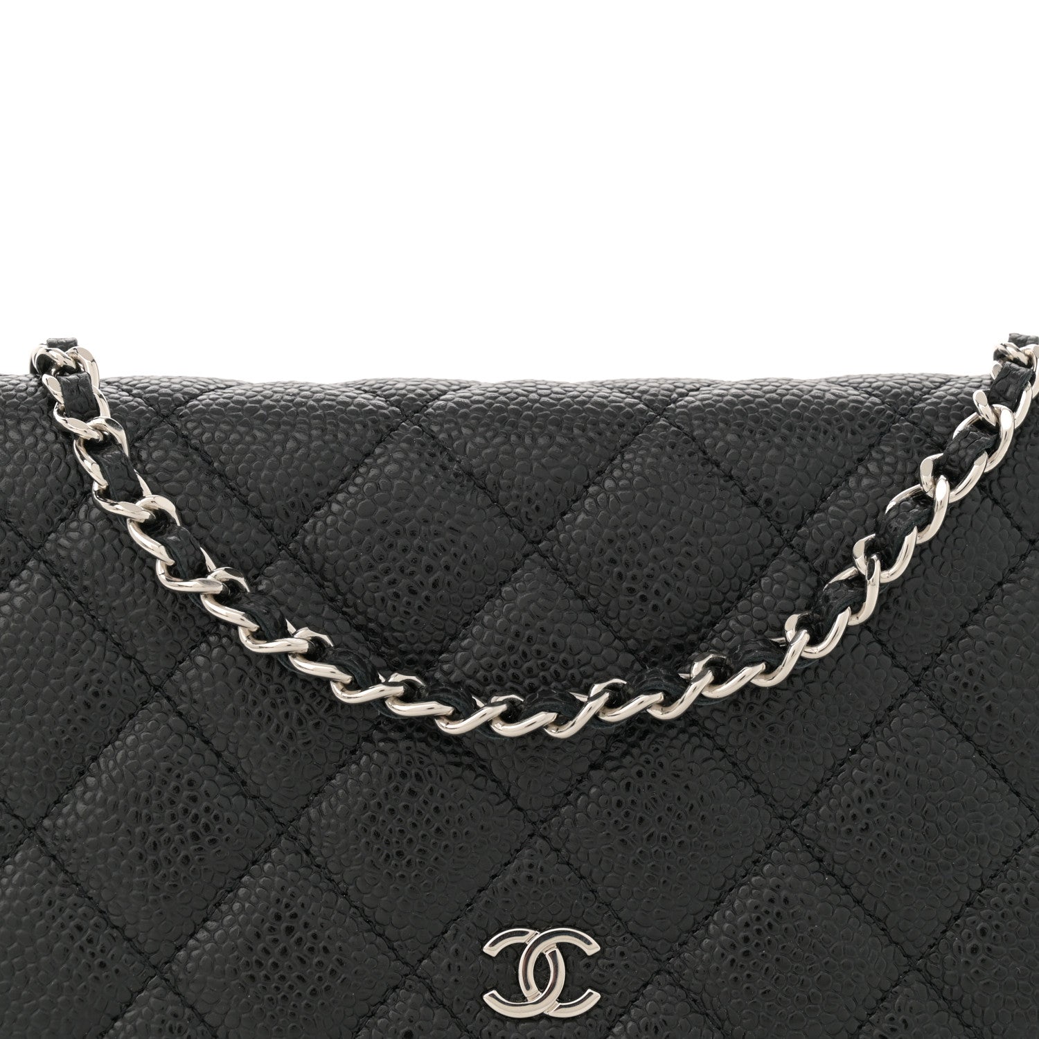 Chanel Caviar Quilted Wallet on Chain WOC Black 8 of 11